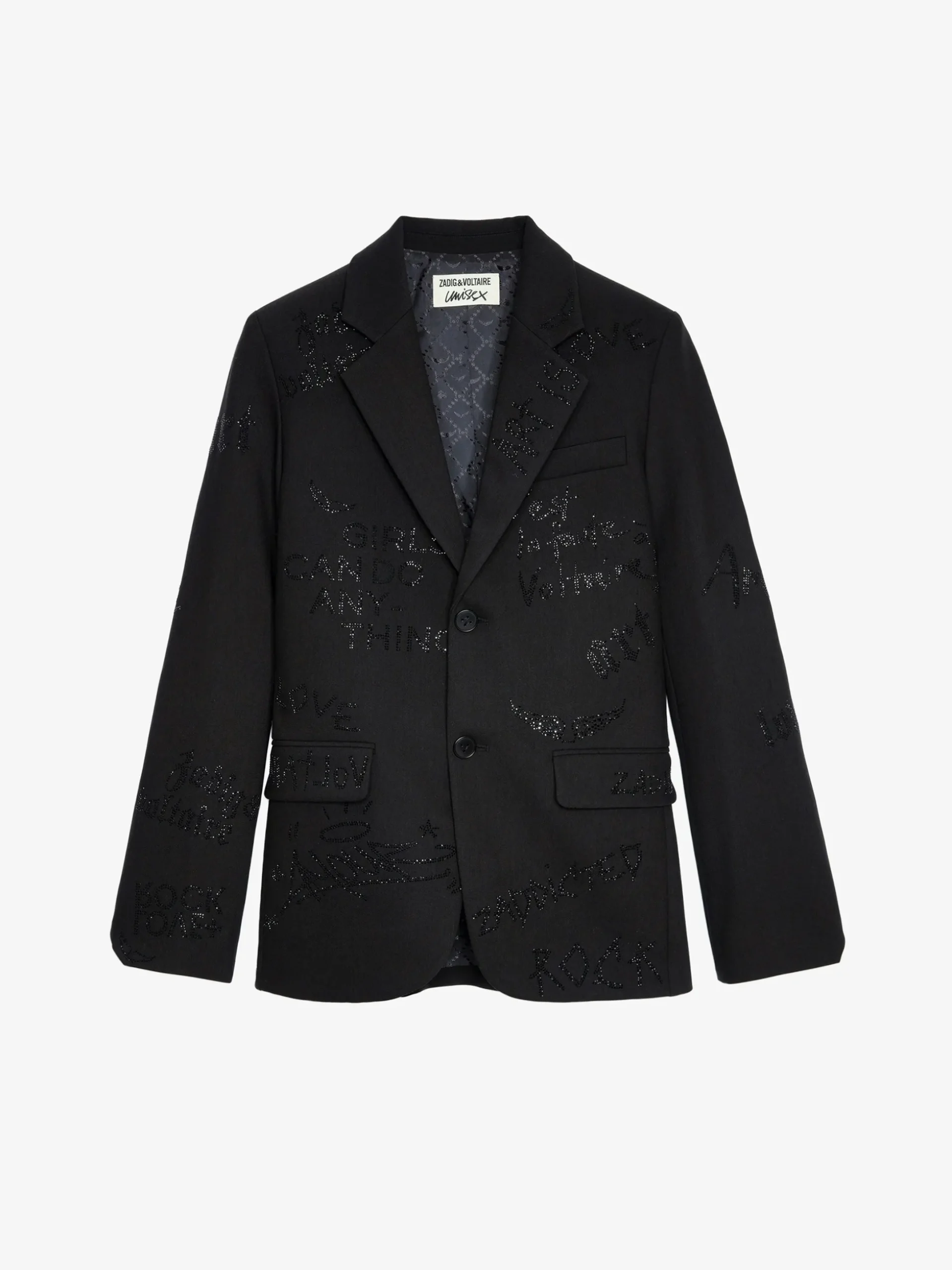 vanille_diamant_blazer_6.webp Zadig&Voltaire Vanille Diamanté Blazer Black Best Sale