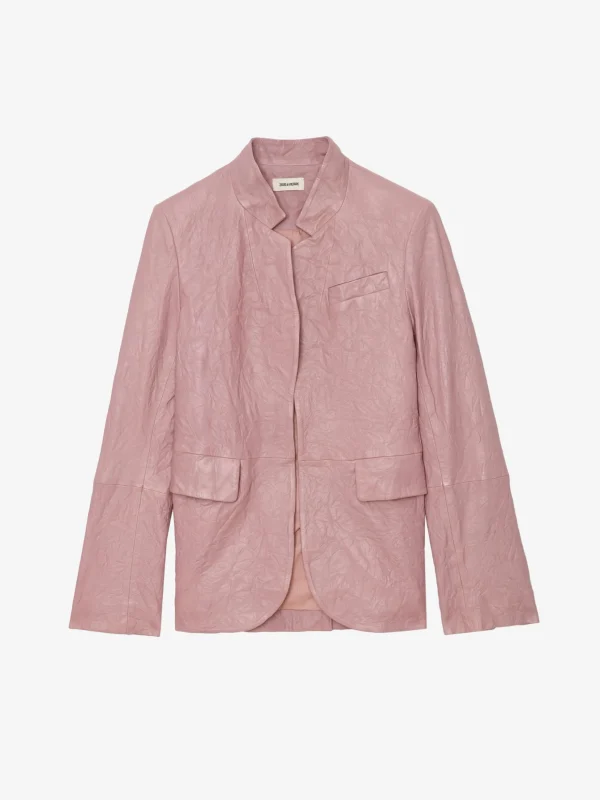 Zadig&Voltaire Very Crinkled Leather Blazer Primrose Sale