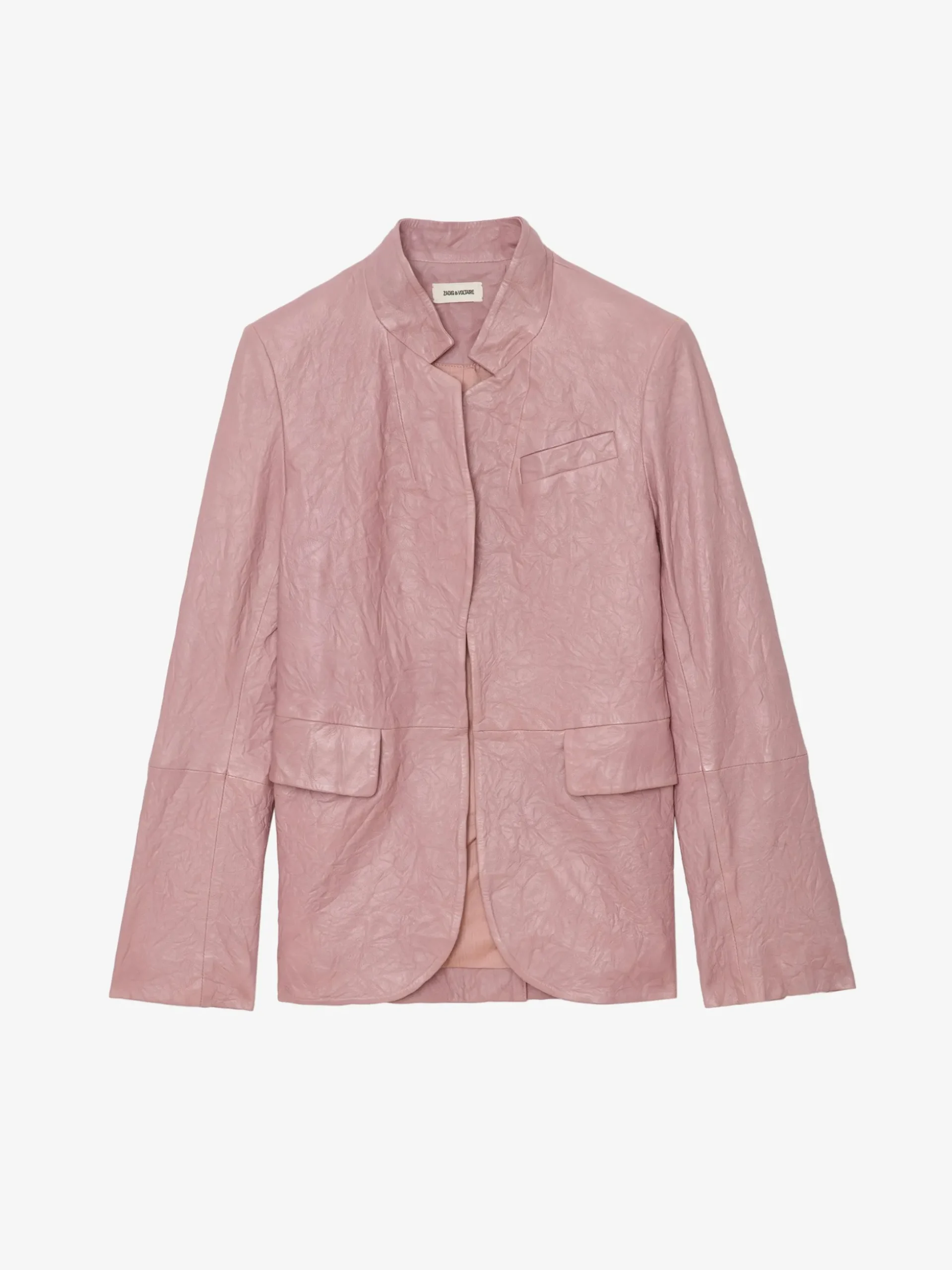 very_crinkled_leather_blazer_6.webp Zadig&Voltaire Very Crinkled Leather Blazer Primrose Sale