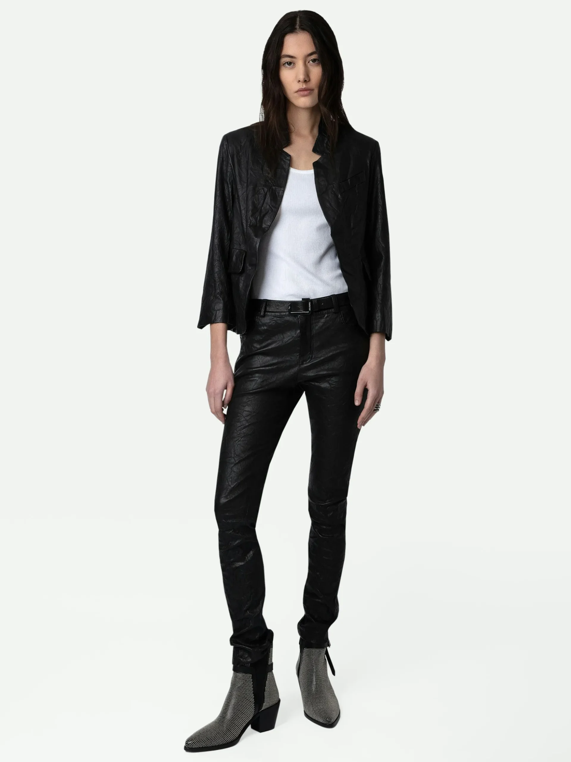 verys_crinkled_leather_blazer_0.webp Zadig&Voltaire Verys Crinkled Leather Blazer Black Fashion