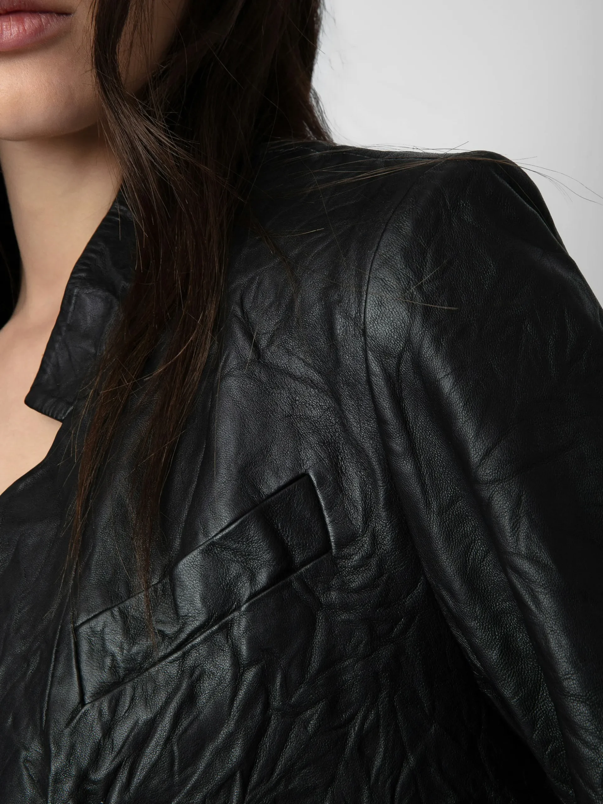 verys_crinkled_leather_blazer_2.webp Zadig&Voltaire Verys Crinkled Leather Blazer Black Fashion