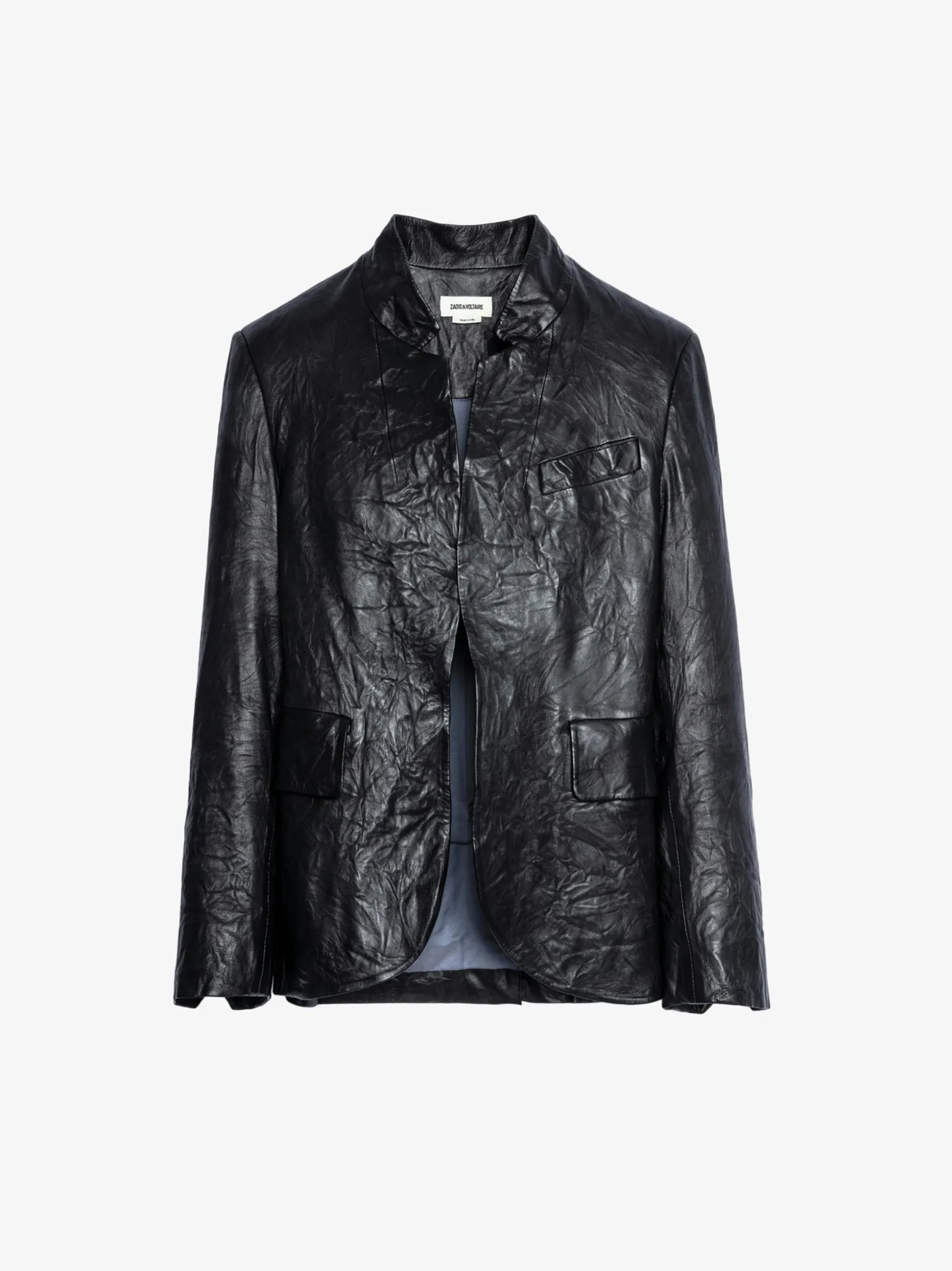 verys_crinkled_leather_blazer_5.webp Zadig&Voltaire Verys Crinkled Leather Blazer Black Fashion