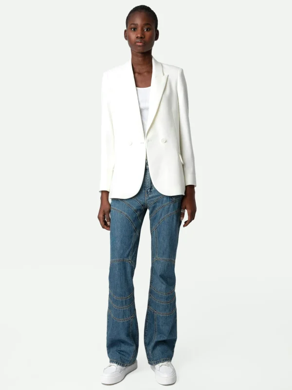 Zadig&Voltaire Visit Peace & Love Diamanté Blazer Judo Fashion