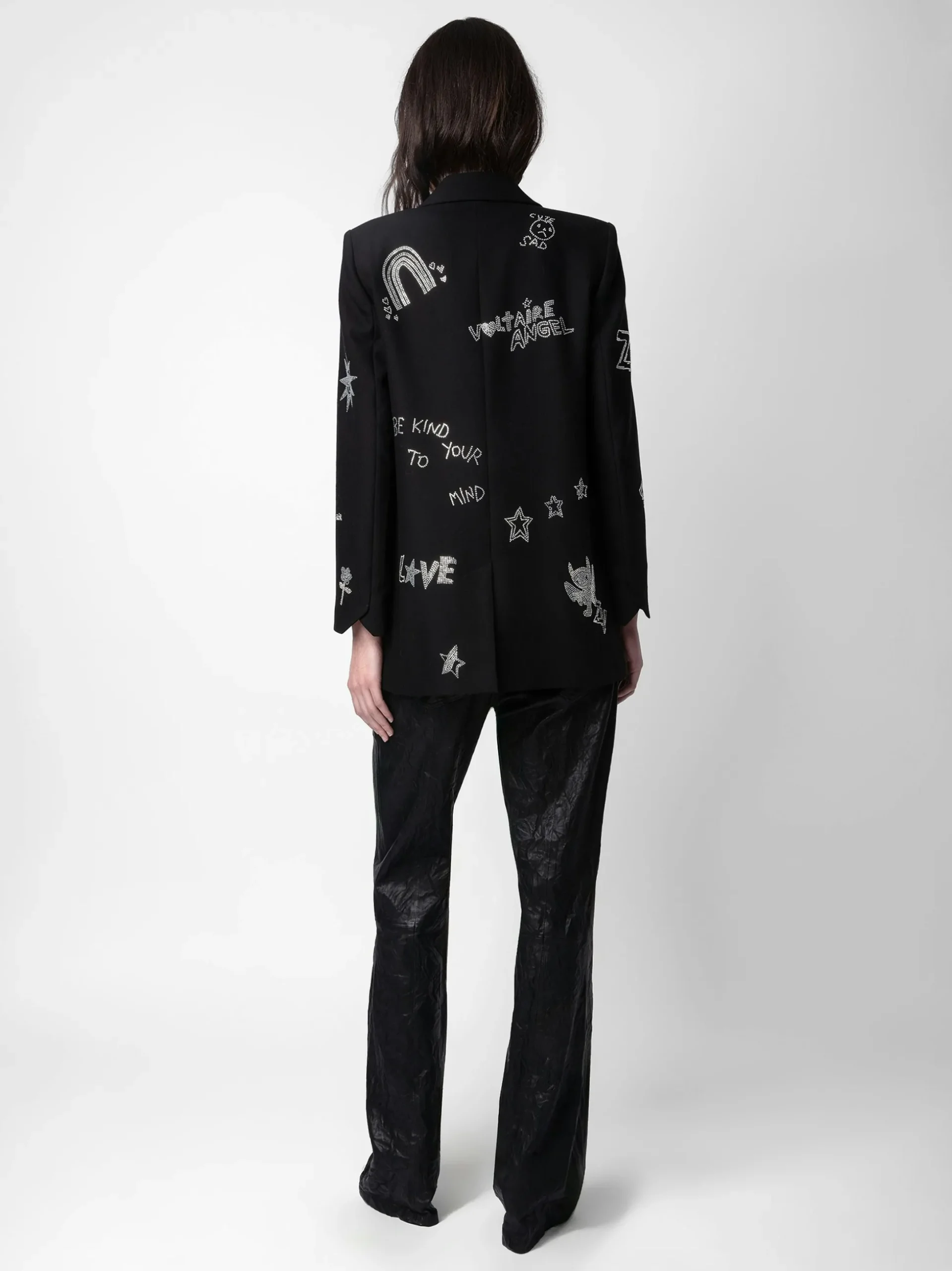 viva_diamant_blazer_1.webp Zadig&Voltaire Viva Diamanté Blazer Black Sale