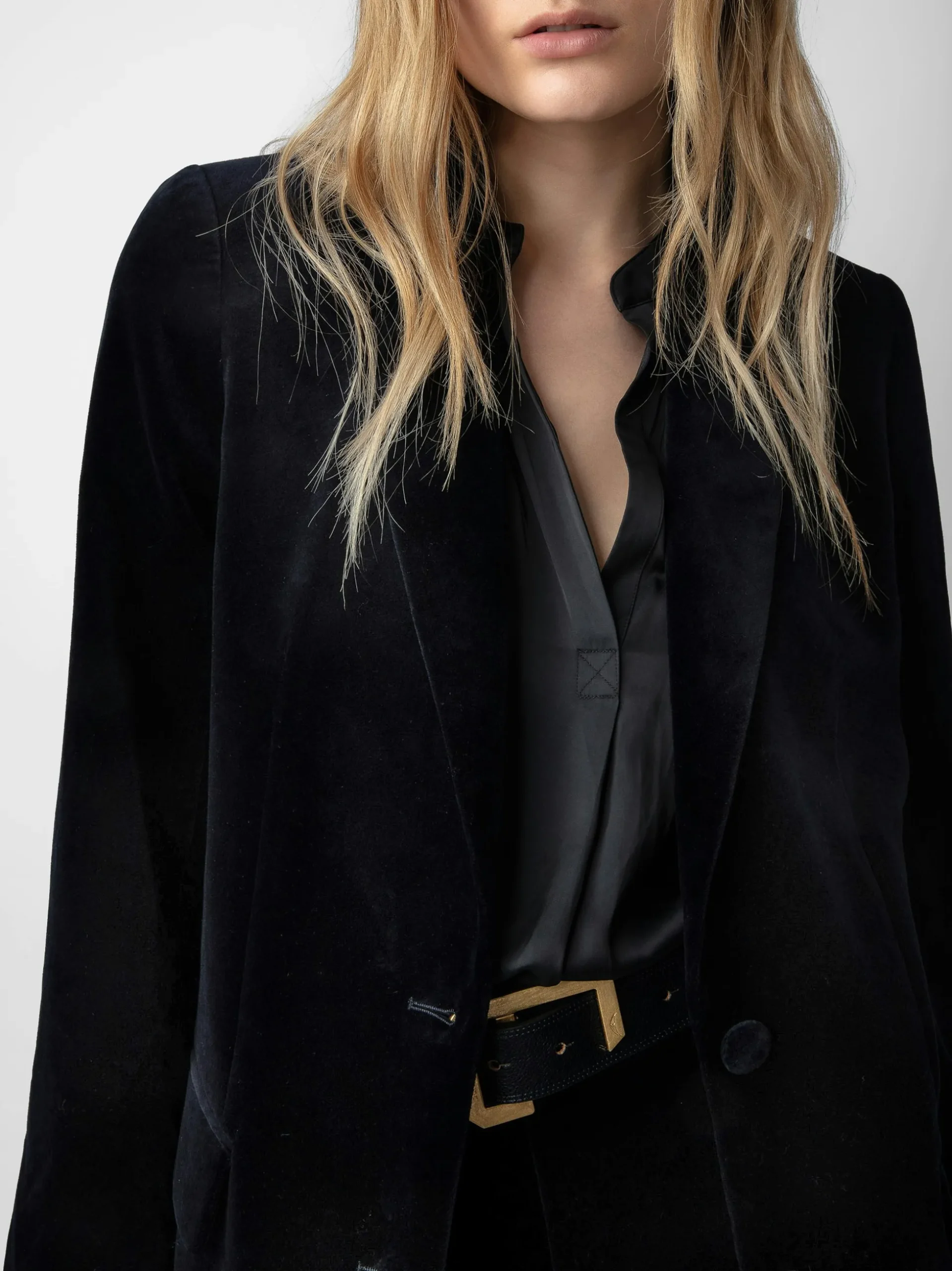 viva_velvet_blazer_2.webp Zadig&Voltaire Viva Velvet Blazer Encre Sale