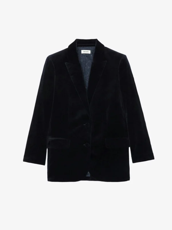 Zadig&Voltaire Viva Velvet Blazer Encre Sale