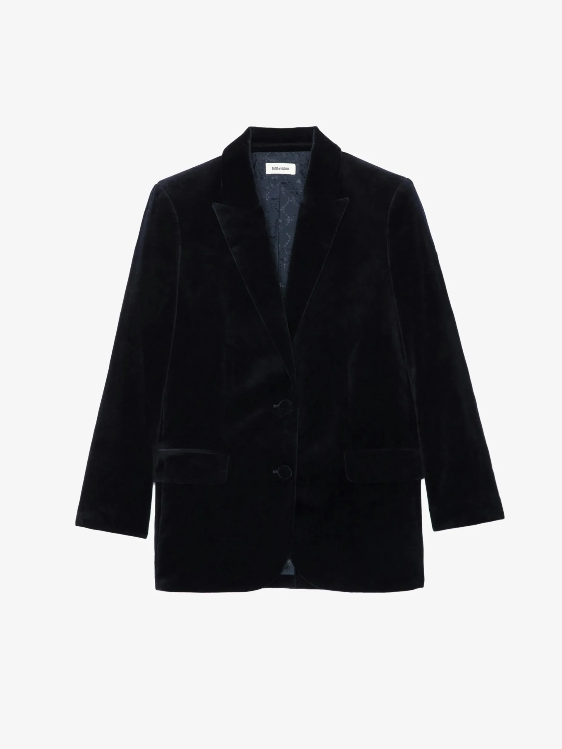 viva_velvet_blazer_4.webp Zadig&Voltaire Viva Velvet Blazer Encre Sale
