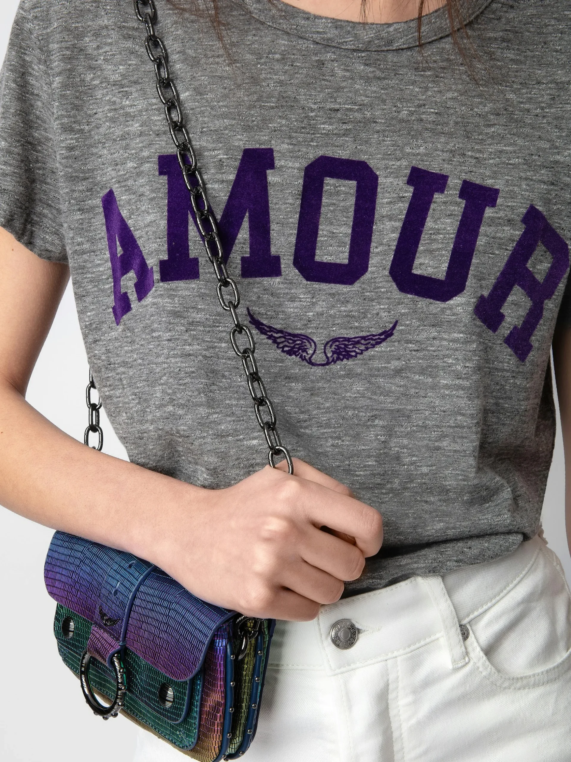 walk_amour_tshirt_2-1.webp Zadig&Voltaire Walk Amour T-shirt Gris chine Flash Sale