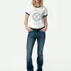 Zadig&Voltaire Walk University Diamanté T-shirt Judo Discount