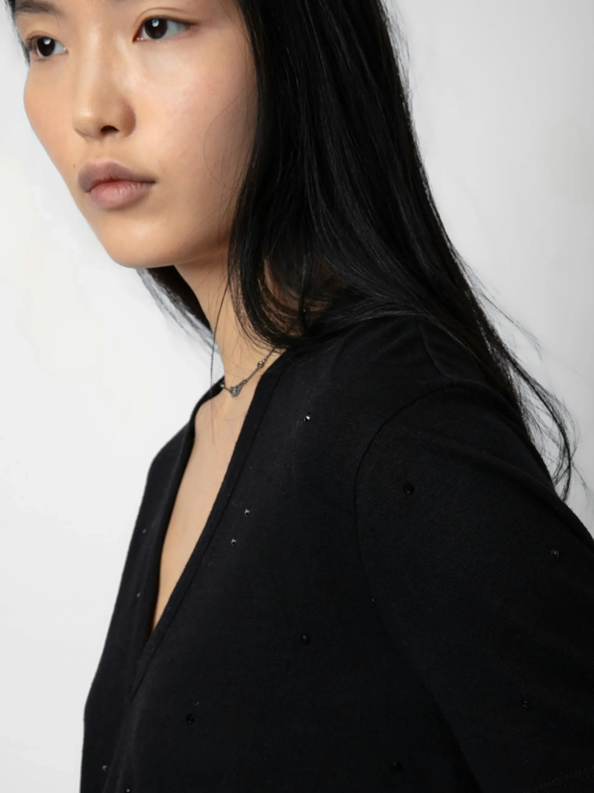 wassa_diamant_tshirt_3.webp Zadig&Voltaire Wassa Diamanté T-shirt Black Clearance