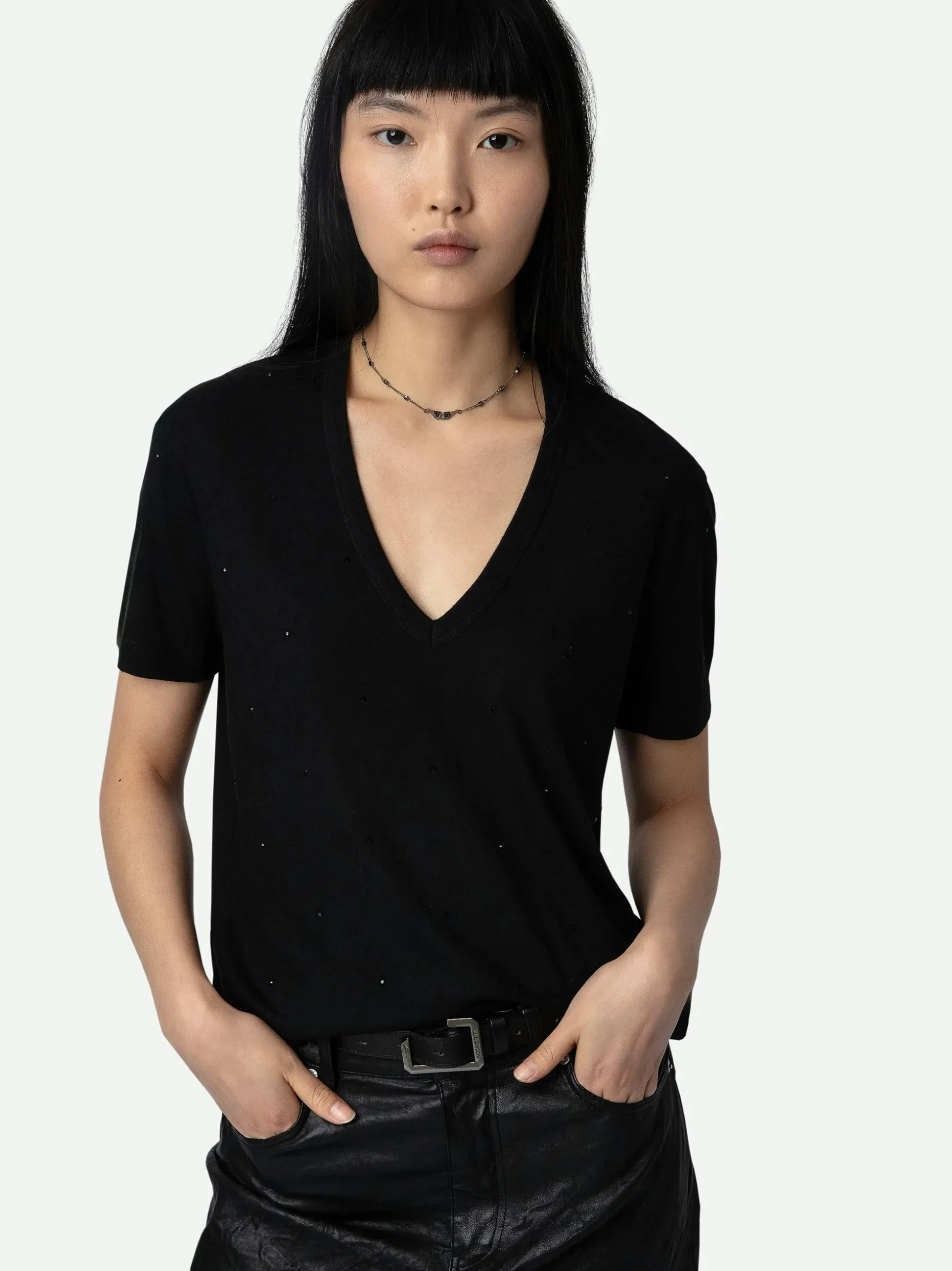 wassa_diamant_tshirt_4.webp Zadig&Voltaire Wassa Diamanté T-shirt Black Clearance