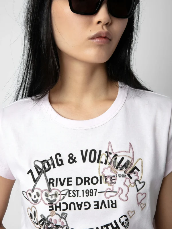 Zadig&Voltaire Woop Insignia T-shirt Parme Fashion