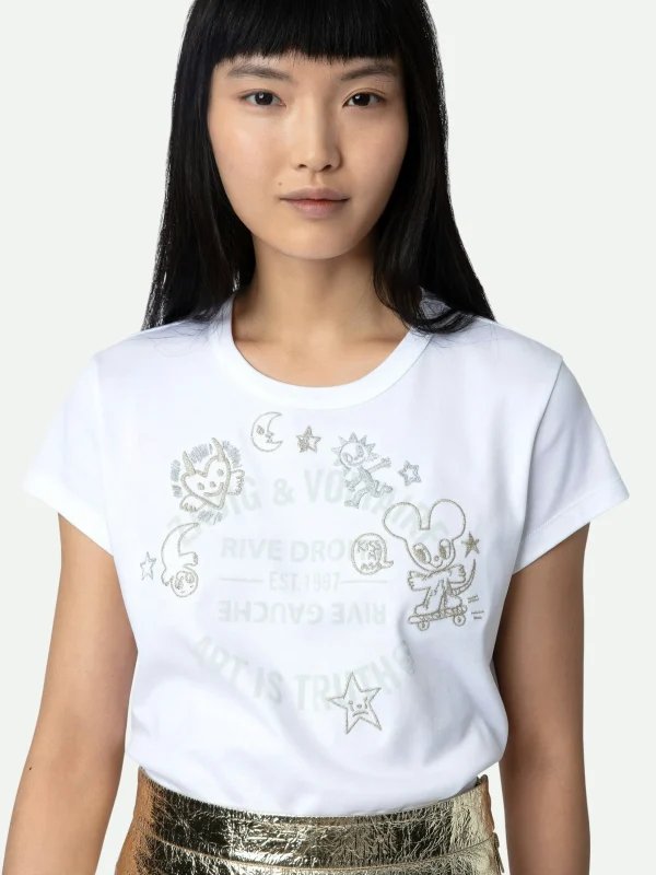 Zadig&Voltaire Woop Insignia T-shirt White Hot
