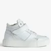 Zadig&Voltaire ZV1747 Flash Chunky Mid-Top Sneakers White Hot