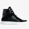 Zadig&Voltaire ZV1747 High Flash High-Top Crinkled Sneakers Black Discount