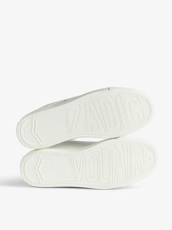 Zadig&Voltaire ZV1747 High Flash High-Top Platform Sneakers White Outlet