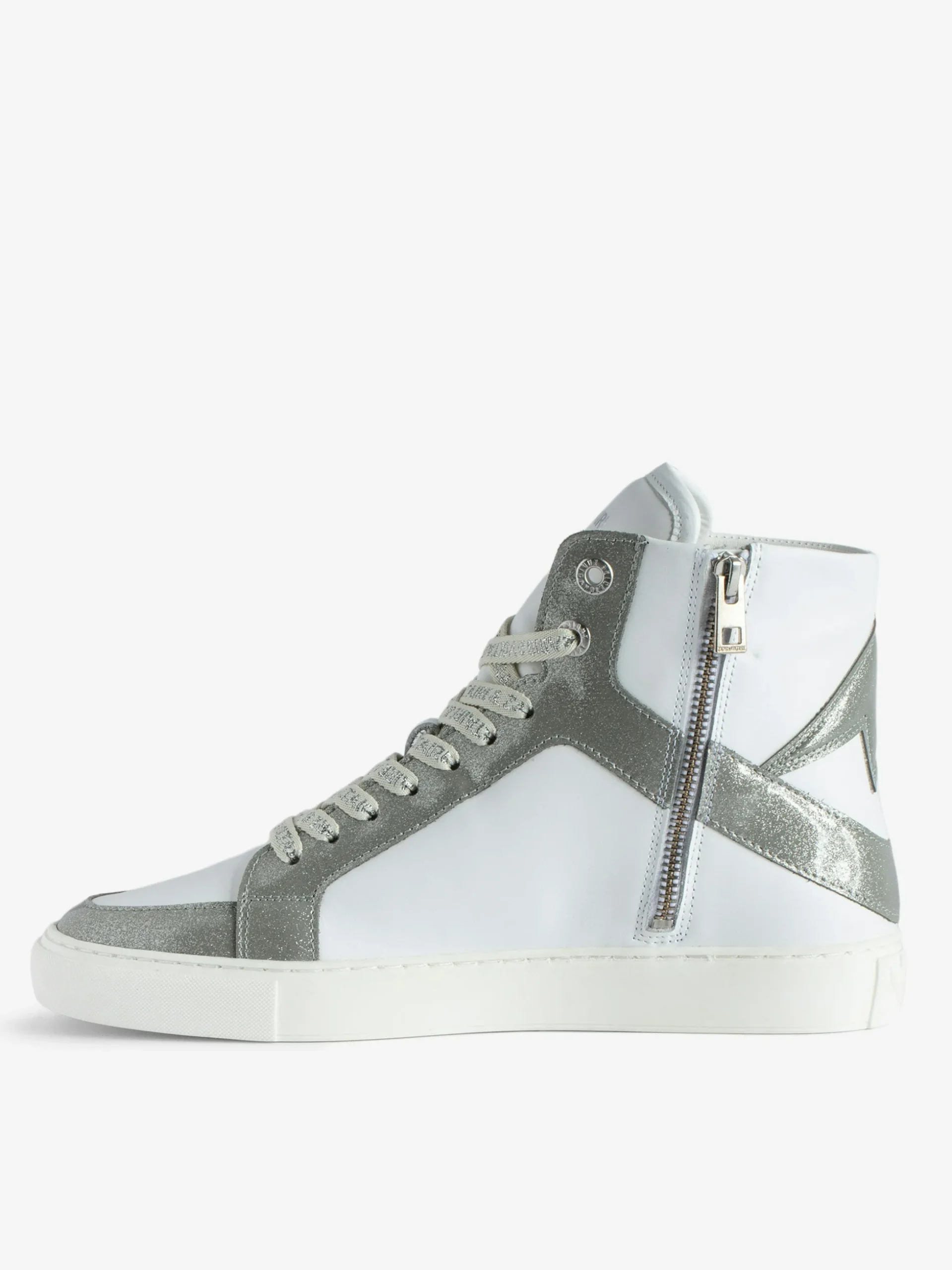 zv_high_flash_hightop_sneakers_1.webp Zadig&Voltaire ZV1747 High Flash High-Top Sneakers Silver Best Sale