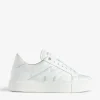 Zadig&Voltaire ZV1747 La Flash Low-Top Platform Sneakers White Outlet