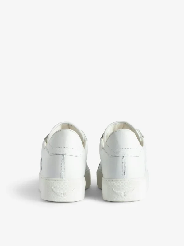 Zadig&Voltaire ZV1747 La Flash Low-Top Platform Sneakers White Outlet
