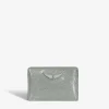 Zadig&Voltaire ZV Pass Infinity Patent Card Holder Silver Sale