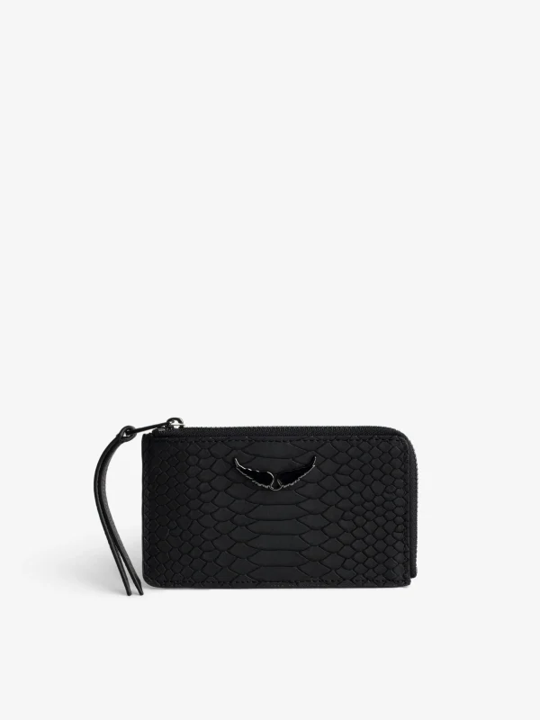 Zadig&Voltaire ZV Soft Savage Card Case Black Store