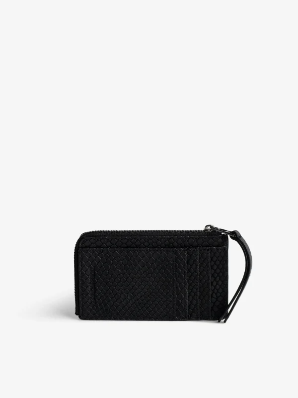 Zadig&Voltaire ZV Soft Savage Card Case Black Store