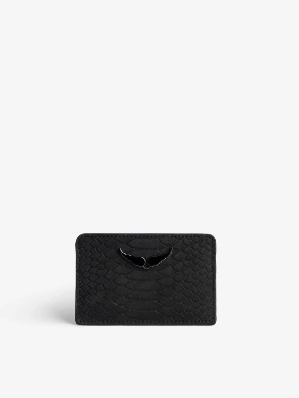 Zadig&Voltaire ZV Soft Savage Pass Card Case Black Shop